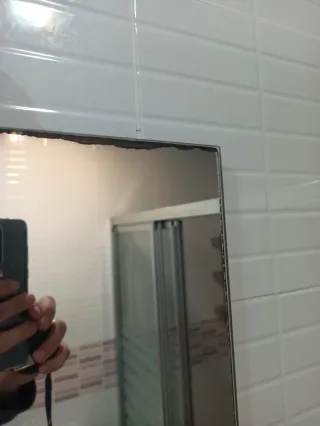 Espejo baño cristal y aplique 3 focos