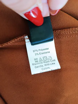 Giacca donna aperta color ruggine