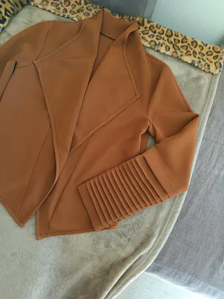 Giacca donna aperta color ruggine