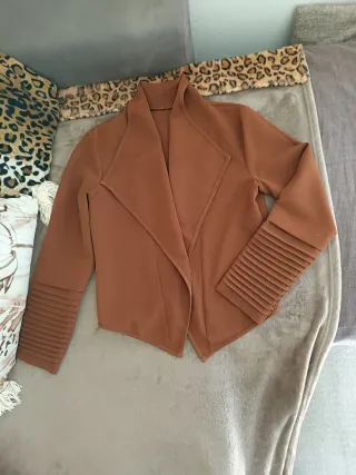 Giacca donna aperta color ruggine