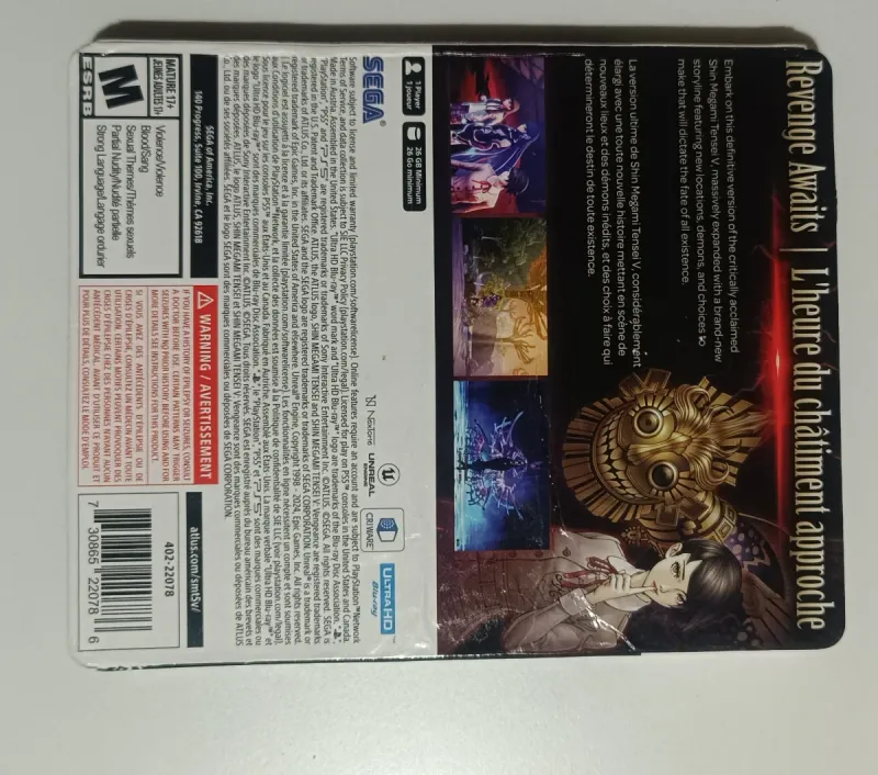Shin Megami Tensei V Vengeance Steelbook PS5 + DLC afbeelding 3