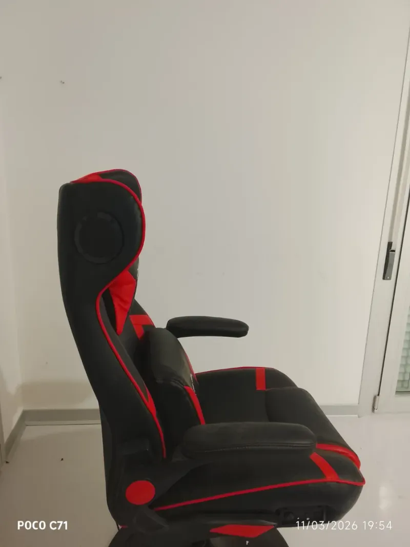 Silla Gaming Vinsetto Negra y Roja afbeelding 3