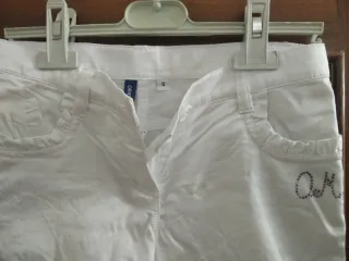 Shorts bianchi con risvolto