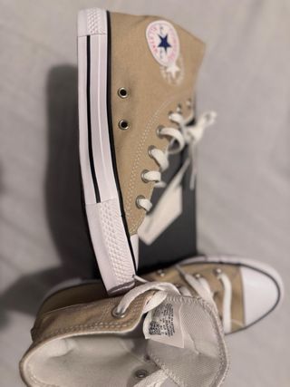 Converse Beige/Blanco Talla 38