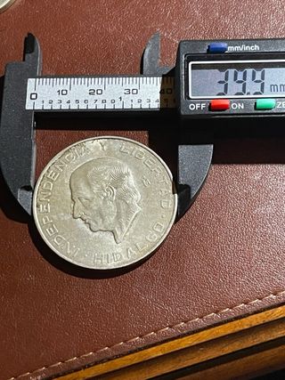 Moneda de Plata 10 Pesos Mexicanos 1955