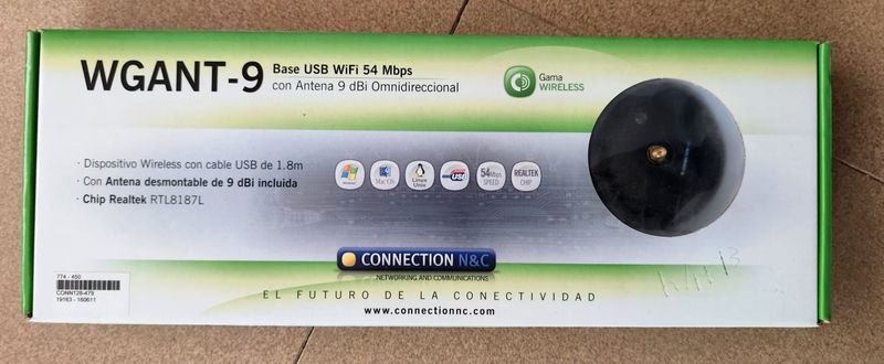 Antena WiFi USB Alta Ganancia 9 dbi afbeelding 3