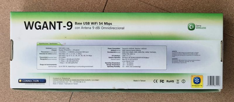 Antena WiFi USB Alta Ganancia 9 dbi afbeelding 4