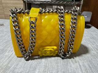 Bolso Chanel Amarillo Transparente