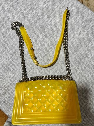 Bolso Chanel Amarillo Transparente