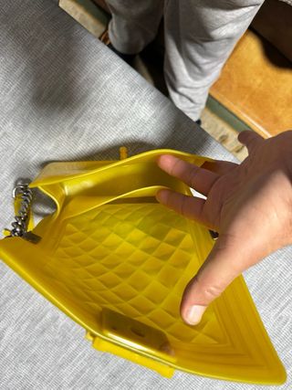 Bolso Chanel Amarillo Transparente
