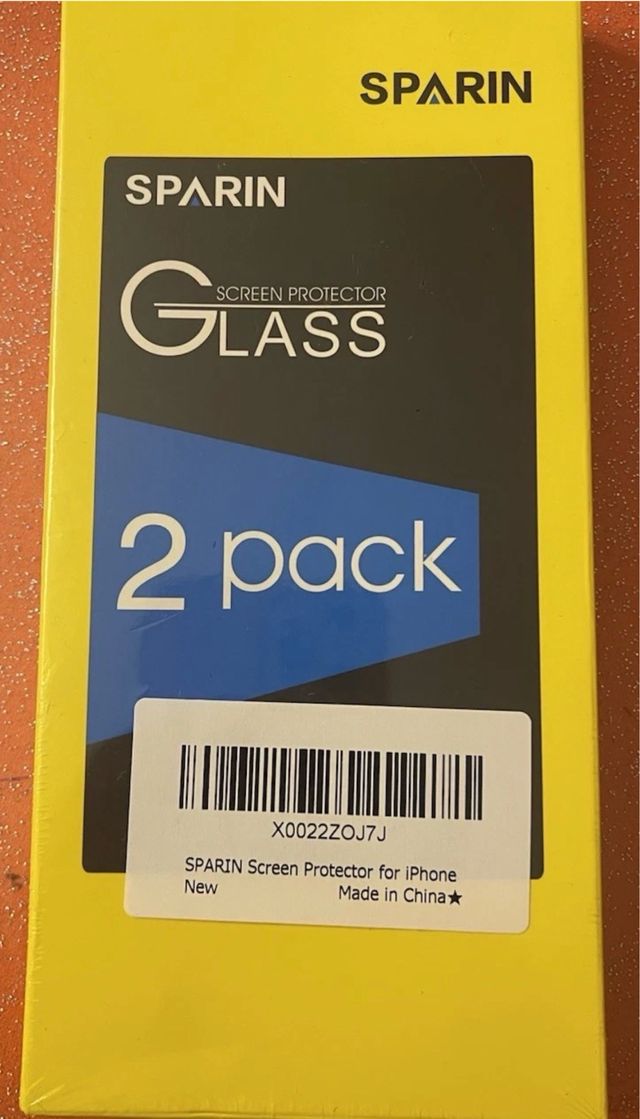 Protección de vidrio para iPhone 2 piezas SPARIN