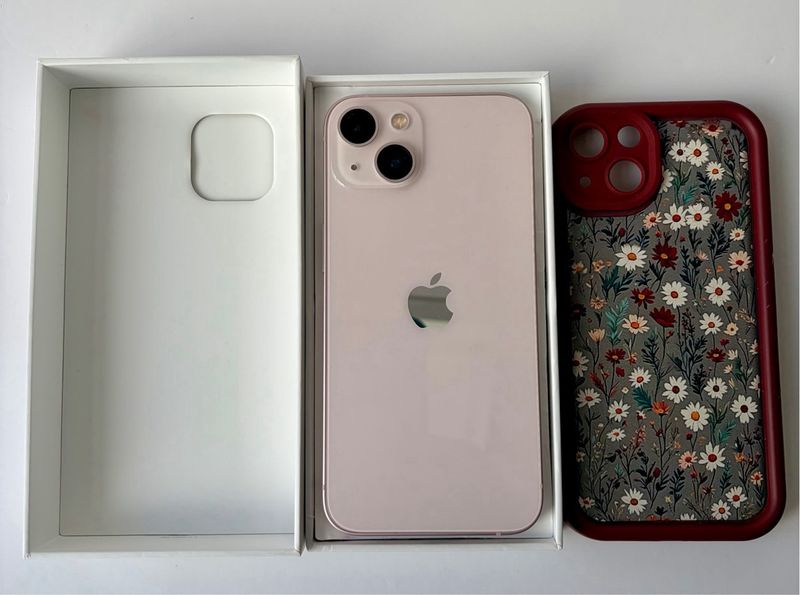 “iPhone 13 128GB Rosa – Impecable – Caja + Cable – afbeelding 3