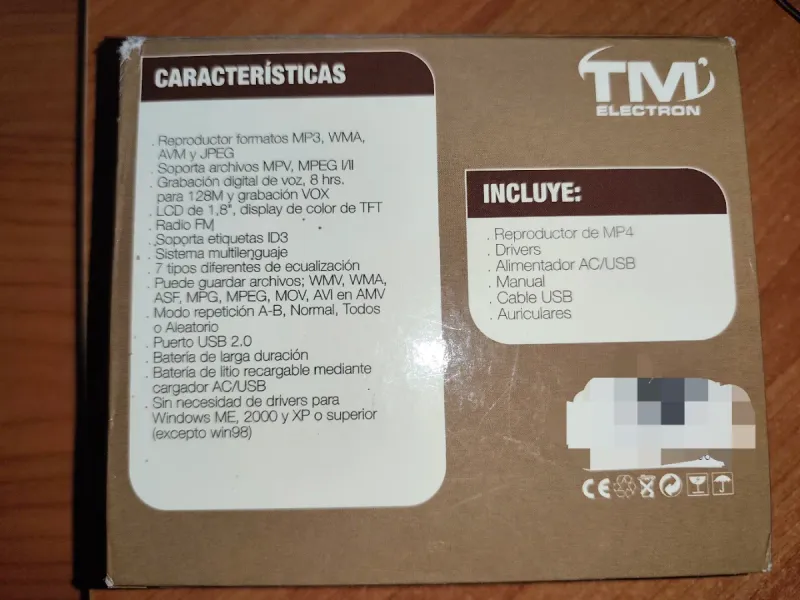Reproductor MP4 Digital TM Electron Azul afbeelding 3