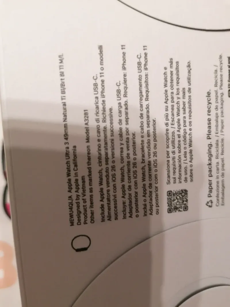 Apple Watch Ultra 3 precintado con factura afbeelding 3