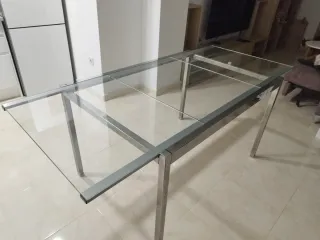 Mesa Comedor Cristal Extensible