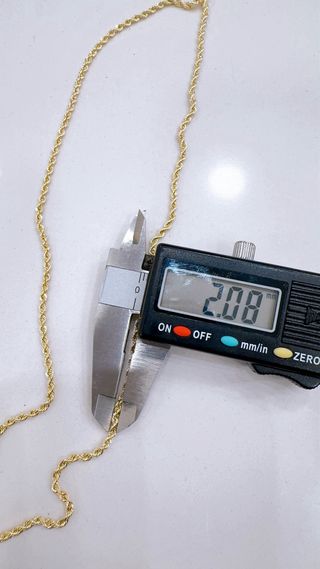 Collana funetta classica 45cm in oro 9kt 375