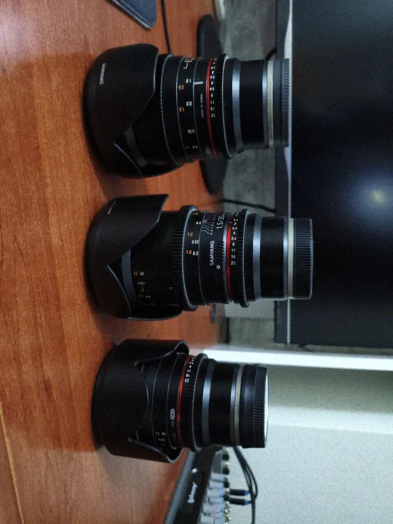 Objetivos Samyang Cine 24mm, 35mm, 50mm Montura E
