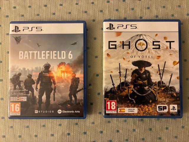 Battlefield 6(40 eur) y Ghost of Yotei (50 eur)