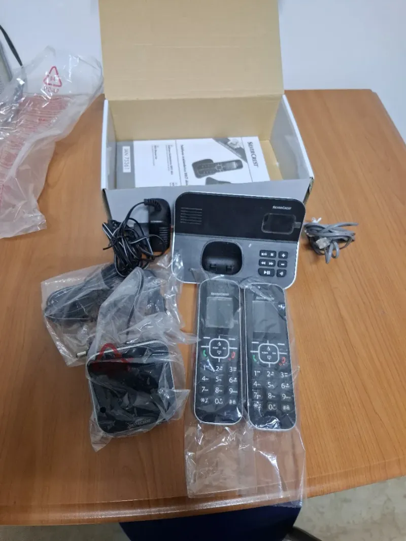 Teléfono Inalámbrico DECT Duo Silver Crest afbeelding 2