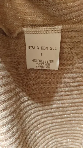 Chaleco ALVIN SOLO beige talla L