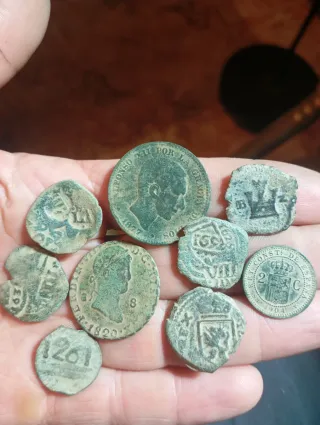 Lote monedas antiguas