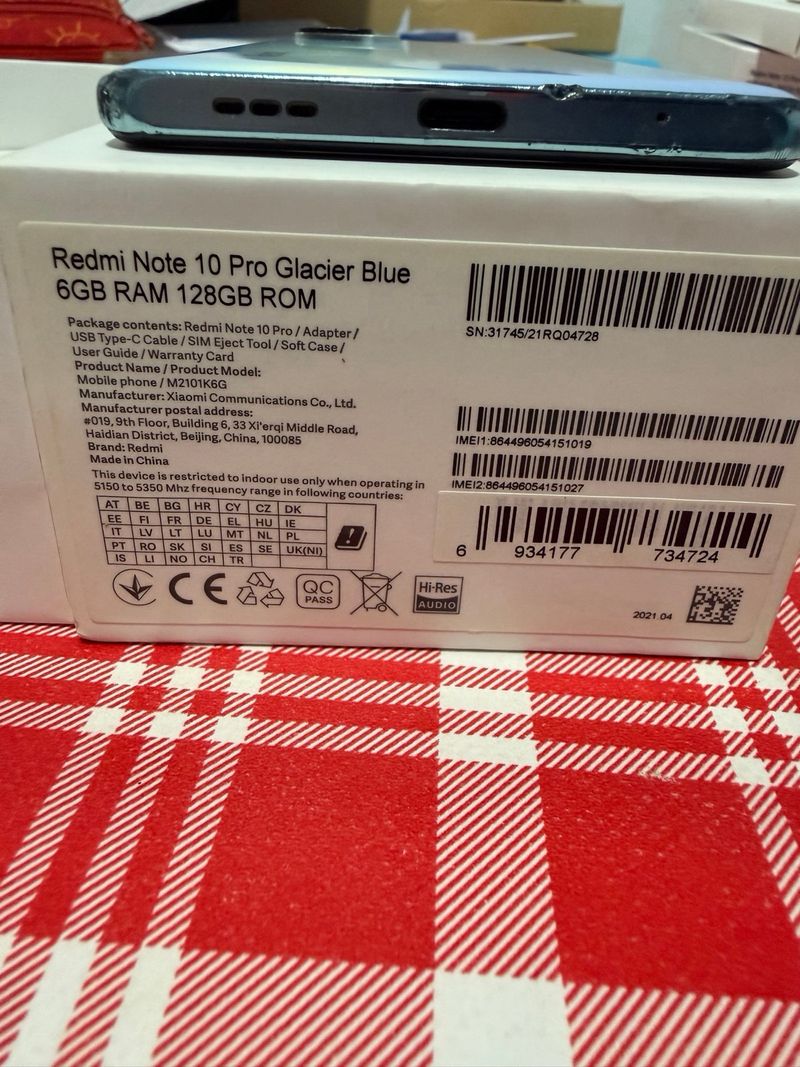 Redmi Note 10 Pro Glacier Blue 128GB afbeelding 3
