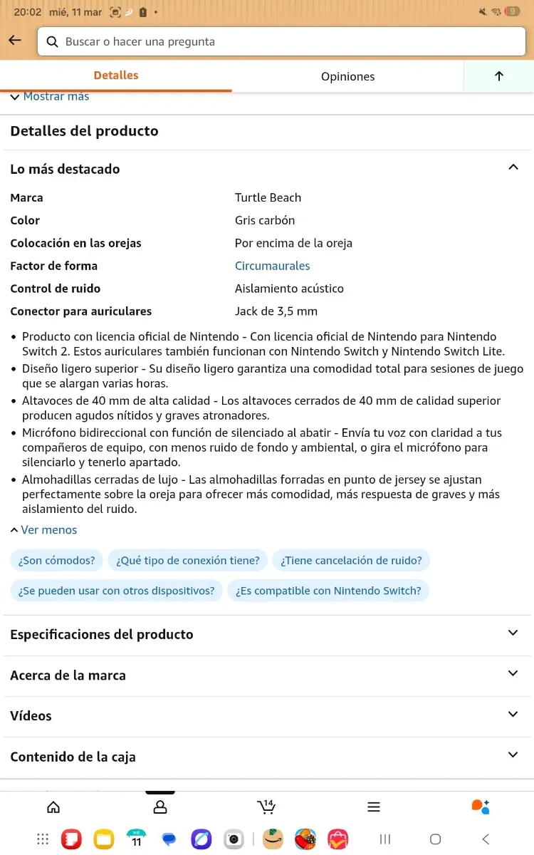Auriculares Turtle Beach Nintendo Switch 2 nuevo p afbeelding 8