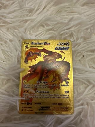 Cartas Pokémon Metálicas Doradas