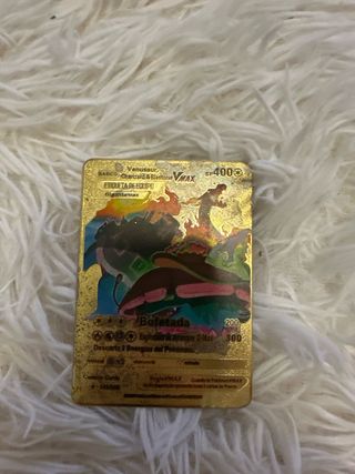 Cartas Pokémon Metálicas Doradas
