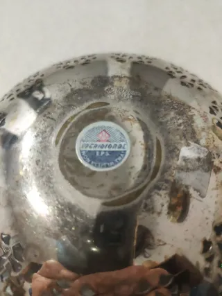 Bandejita de plata labrada