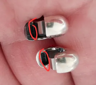 Lote 2 clips Pandora corazón rojo