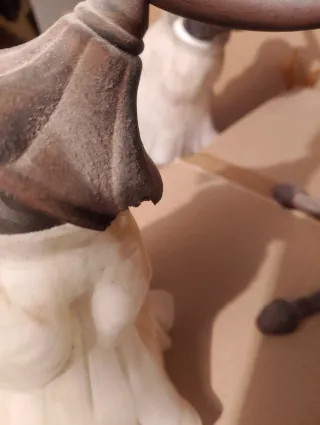 Lámpara de forja con 5 tulipas de cristal