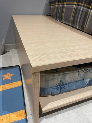 Cama nido con colchón y cajón