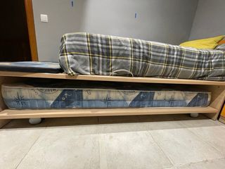 Cama nido con colchón y cajón