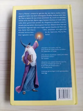 Harry Potter eta sorgin-harria (Basque Edition)