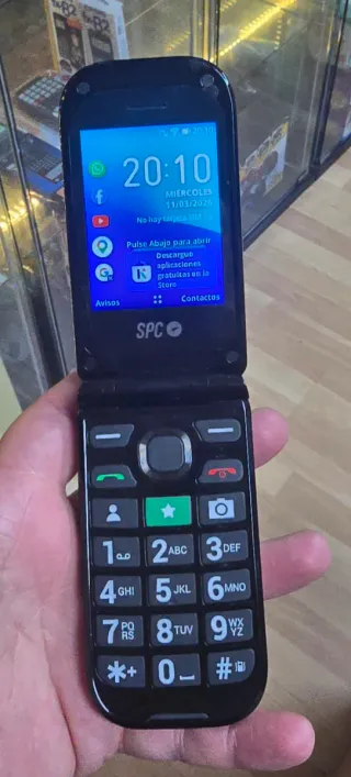 SPC Jasper 2 4G Teléfono Tapa Mayores SOS