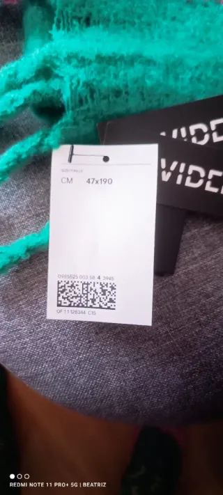 Bufanda grande invierno morado y verde