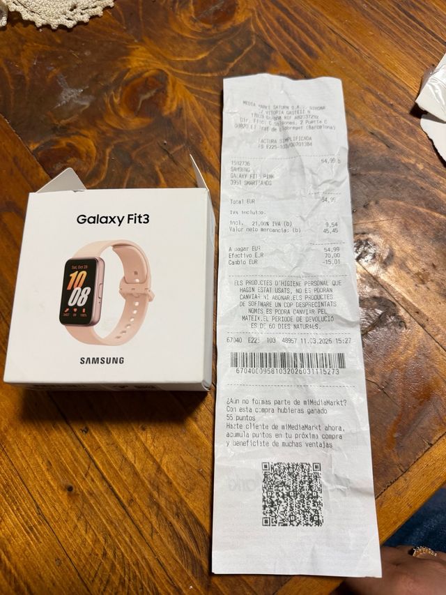 Samsung Galaxy Fit3 - Smartwatch Rosa l