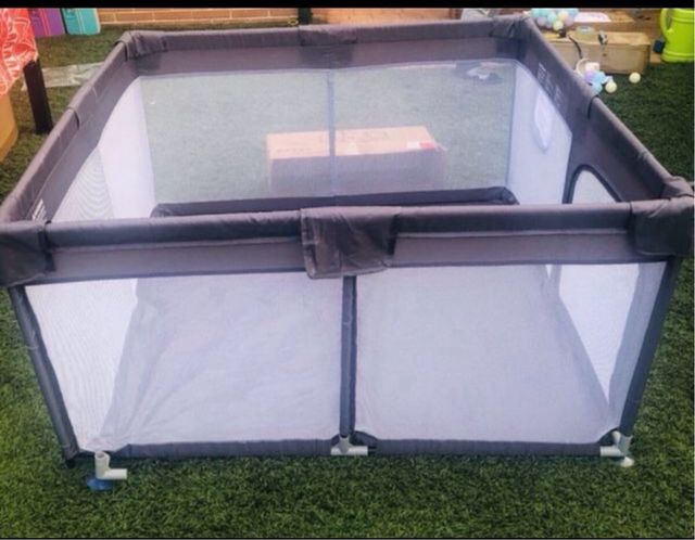 Corralito parque de juegos  Bebe Gris 124x124