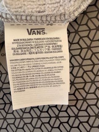 Sudadera Vans Gris