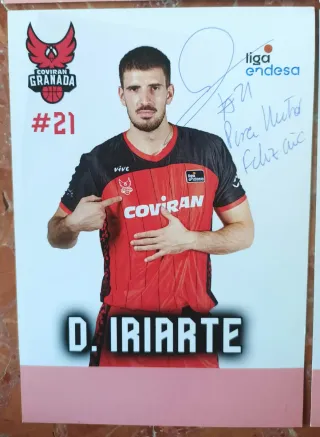 4 Tarjetas Firmadas Baloncesto Coviran Granada