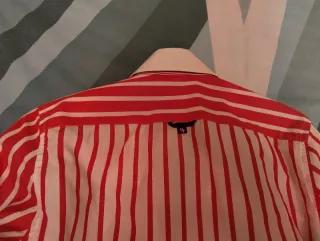 Camisa 7camici Rayas Rojas y Blancas