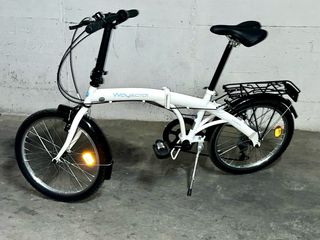 Bicicleta Plegable Wayscral Blanca