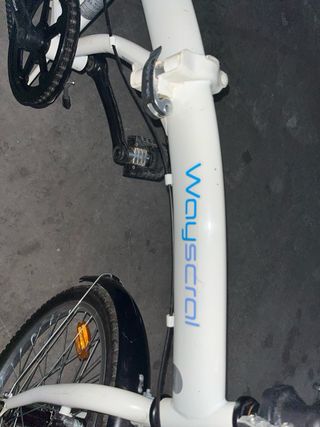 Bicicleta Plegable Wayscral Blanca