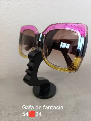 Gafas de fantasía doradas y rosas