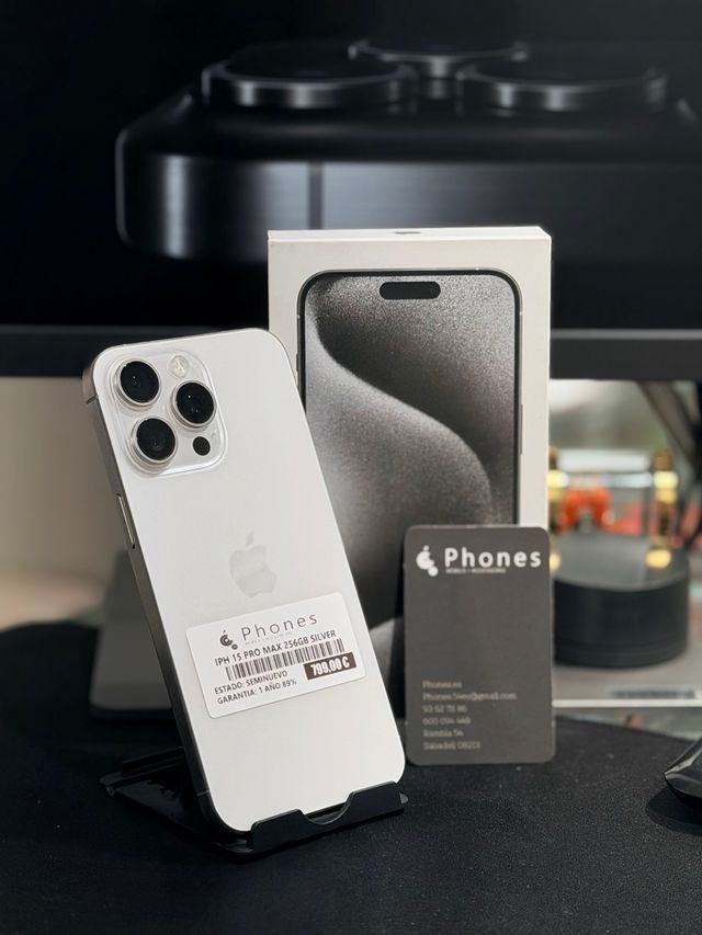 iPhone 15 Pro Max 256GB Blanco