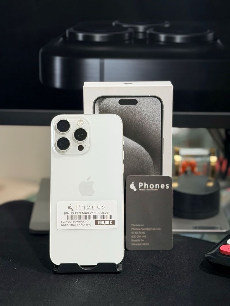 iPhone 15 Pro Max 256GB Blanco afbeelding 2