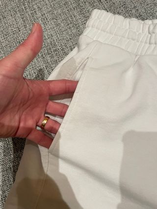 Pantalón corto blanco hombre