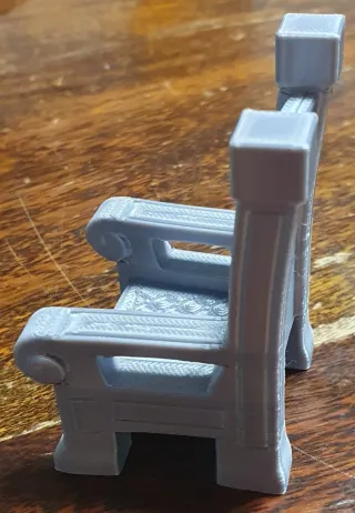 Trono Plata para Playmobil