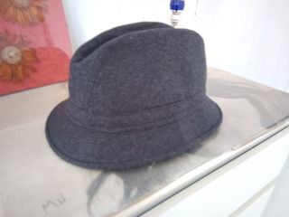 Cappello Grigio Unisex Classico fedora uomo lana